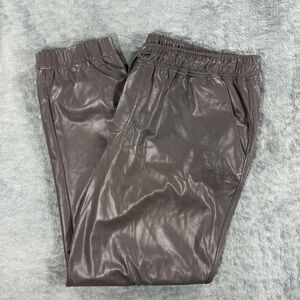 The Reset R Label Vegan Leather Jogger Pants Moto Edgy Downtown Quiet Luxury